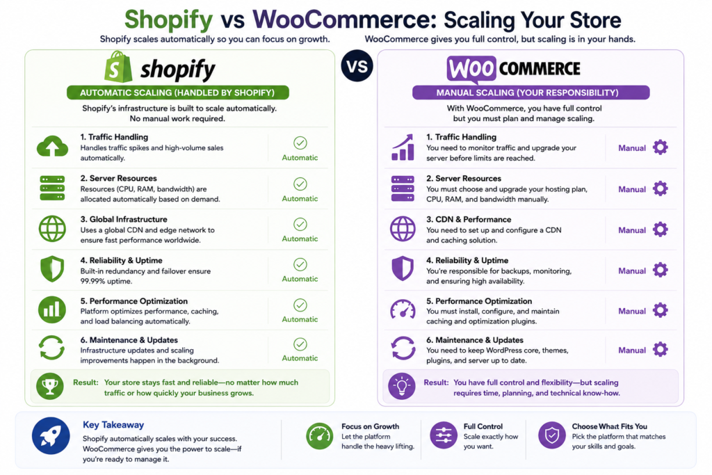 Shopify VS WooCommerce For Beginners
Scaling your store